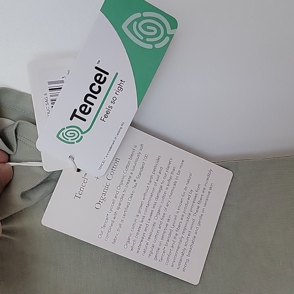 Loulou Lollipop Short Sleeve Unisex Tencel Bodysuit Size 18-24M in "Sage" - Picture 3 of 5